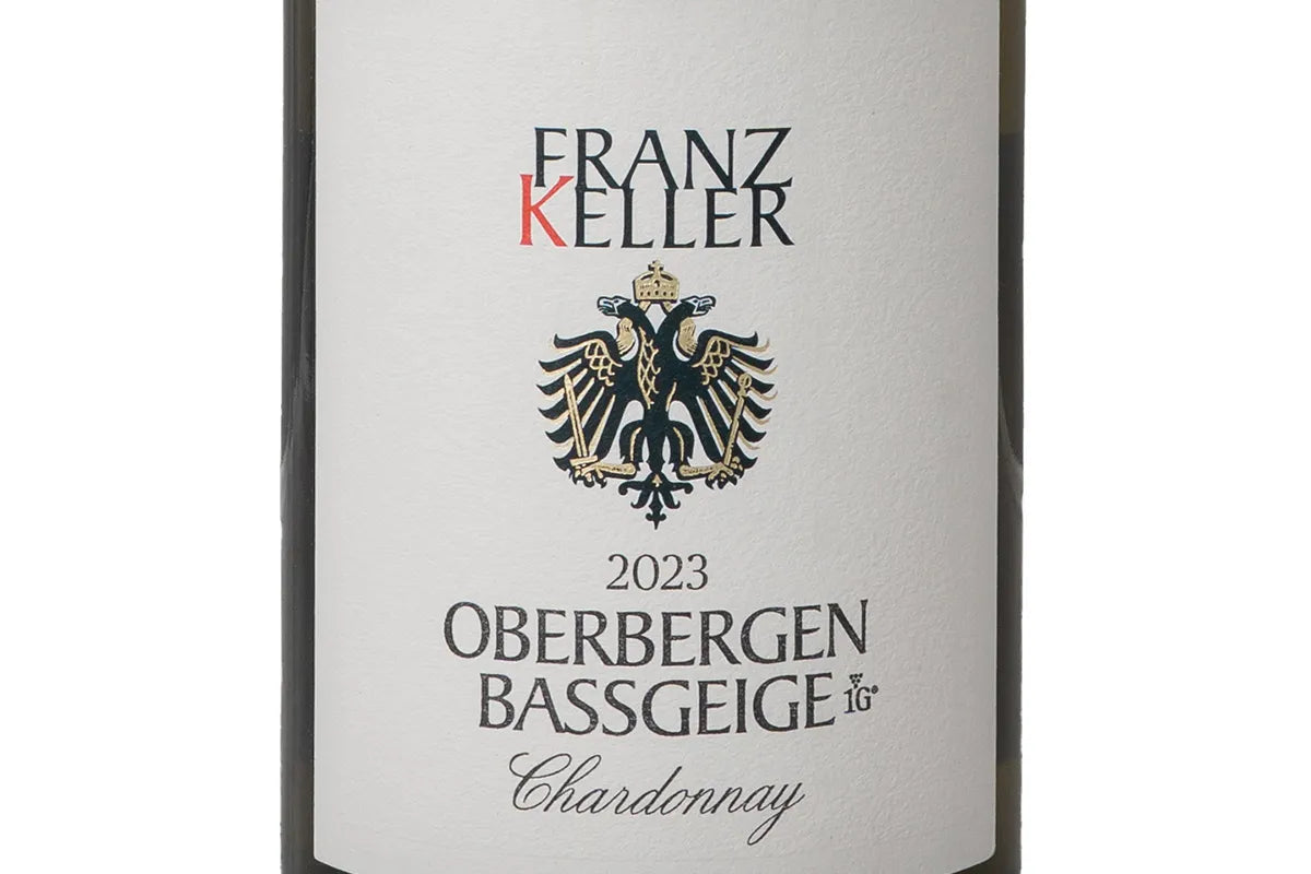 franz keller oberbergen bassgeige 1G chardonnay 2023 closeup