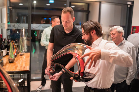 XXL Dekanter von Riedel bei Big Bottle BBQ Party XXL Edition