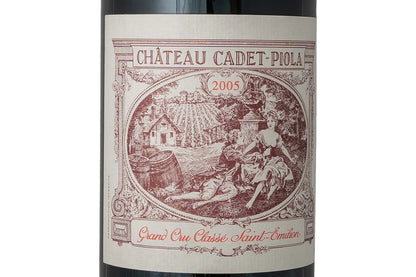 chateau cadet piola 2005 closeup