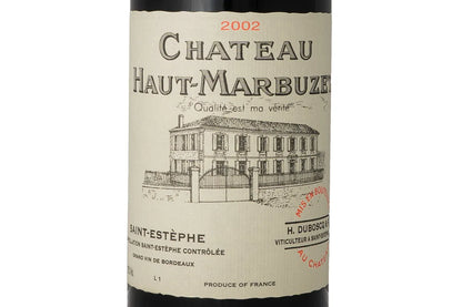 chateau haut marbuzet 2002 closeup