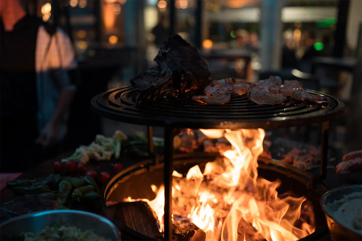 Ofyr Grill bei Big Bottle BBQ Party